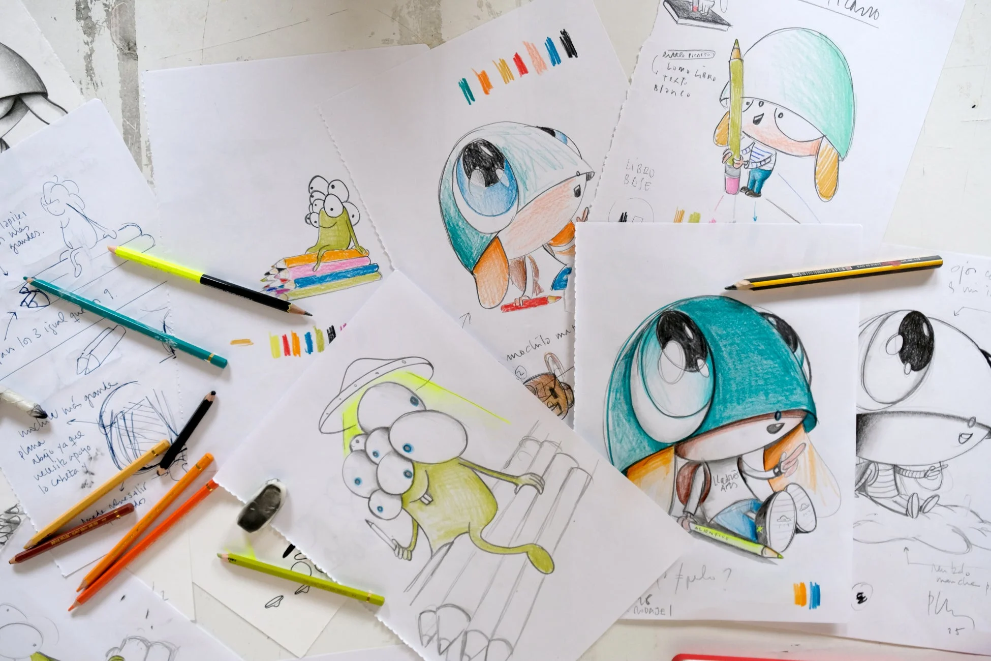 スケッチとイラスト