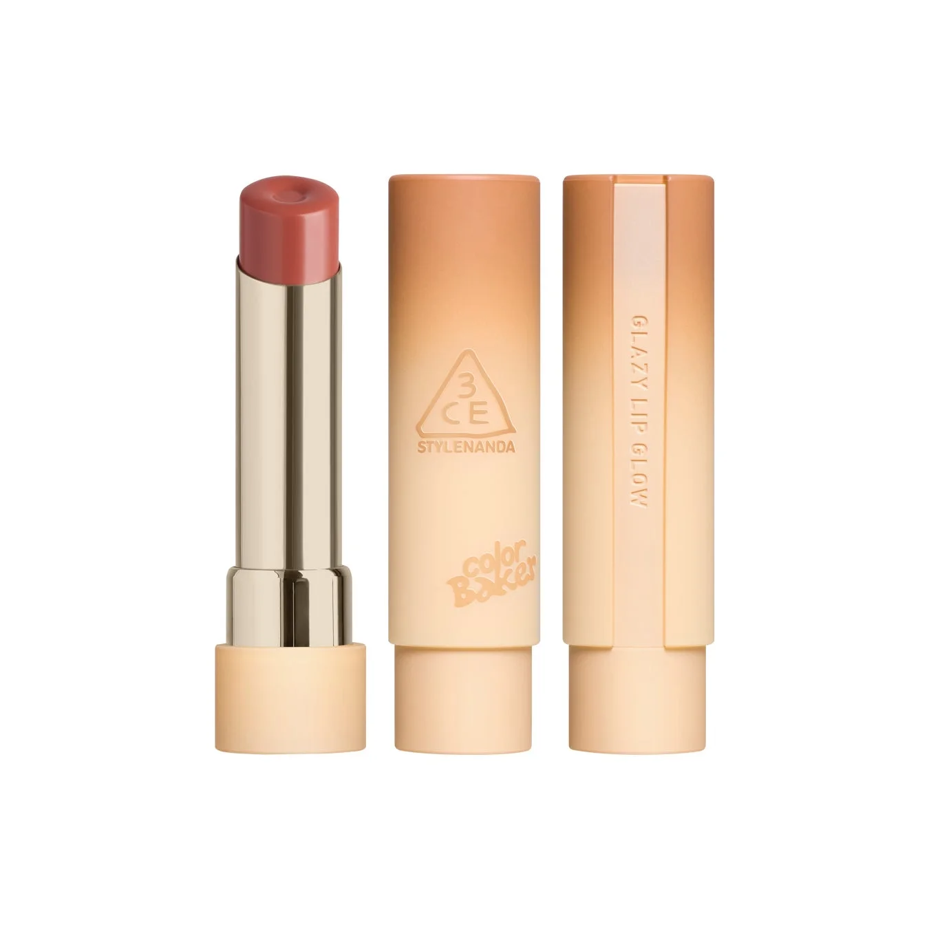 3CE グレイジーリップグロウ #ベイクドピーチ