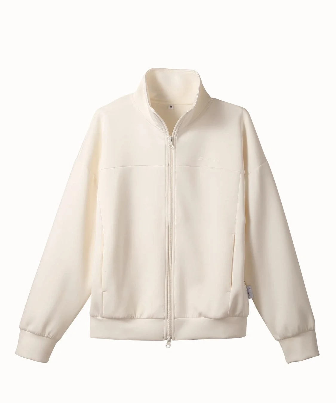 アイボリーのダンボールジップジャケット
