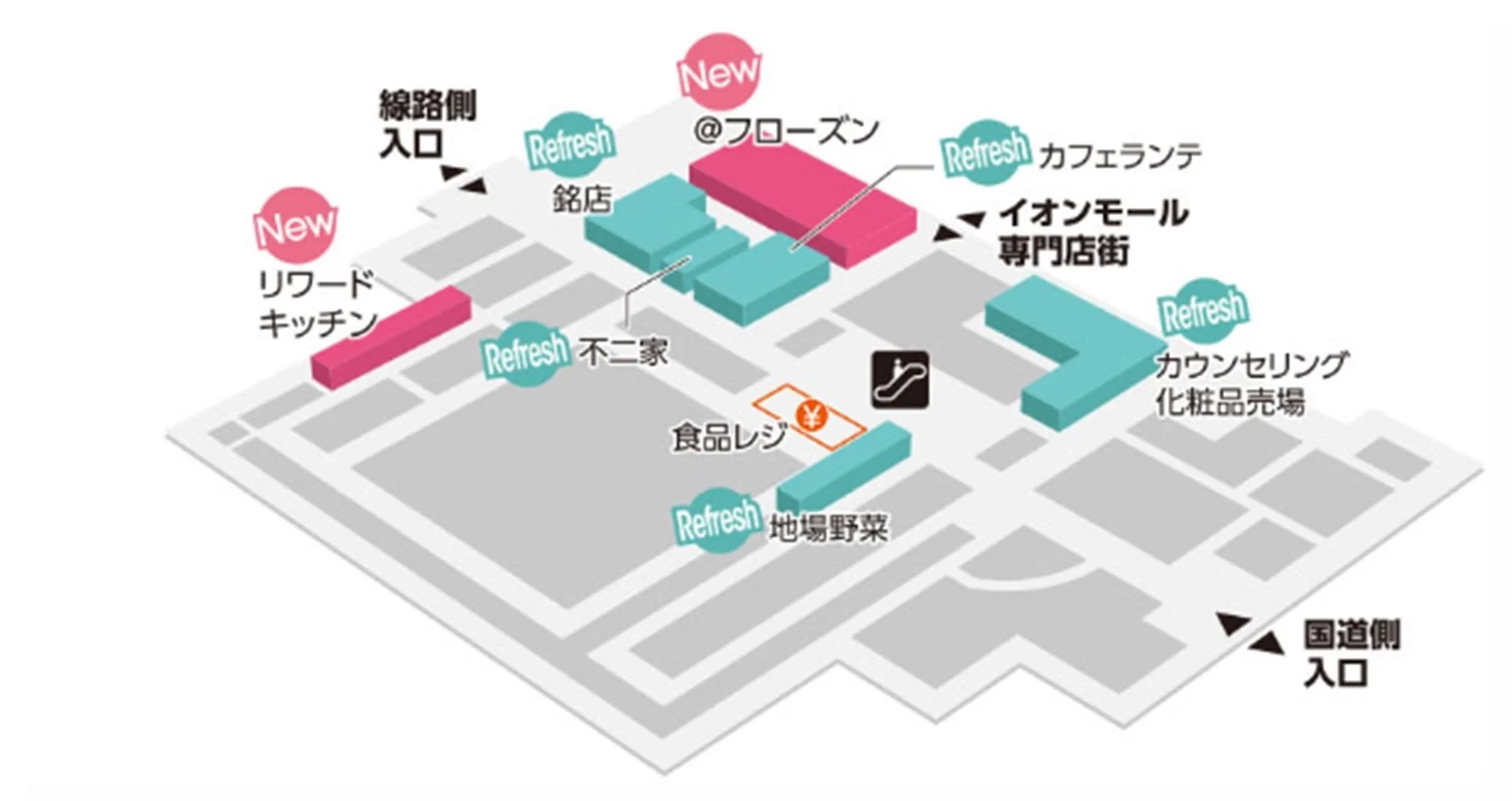 イオンスタイル水戸内原 フロアマップ