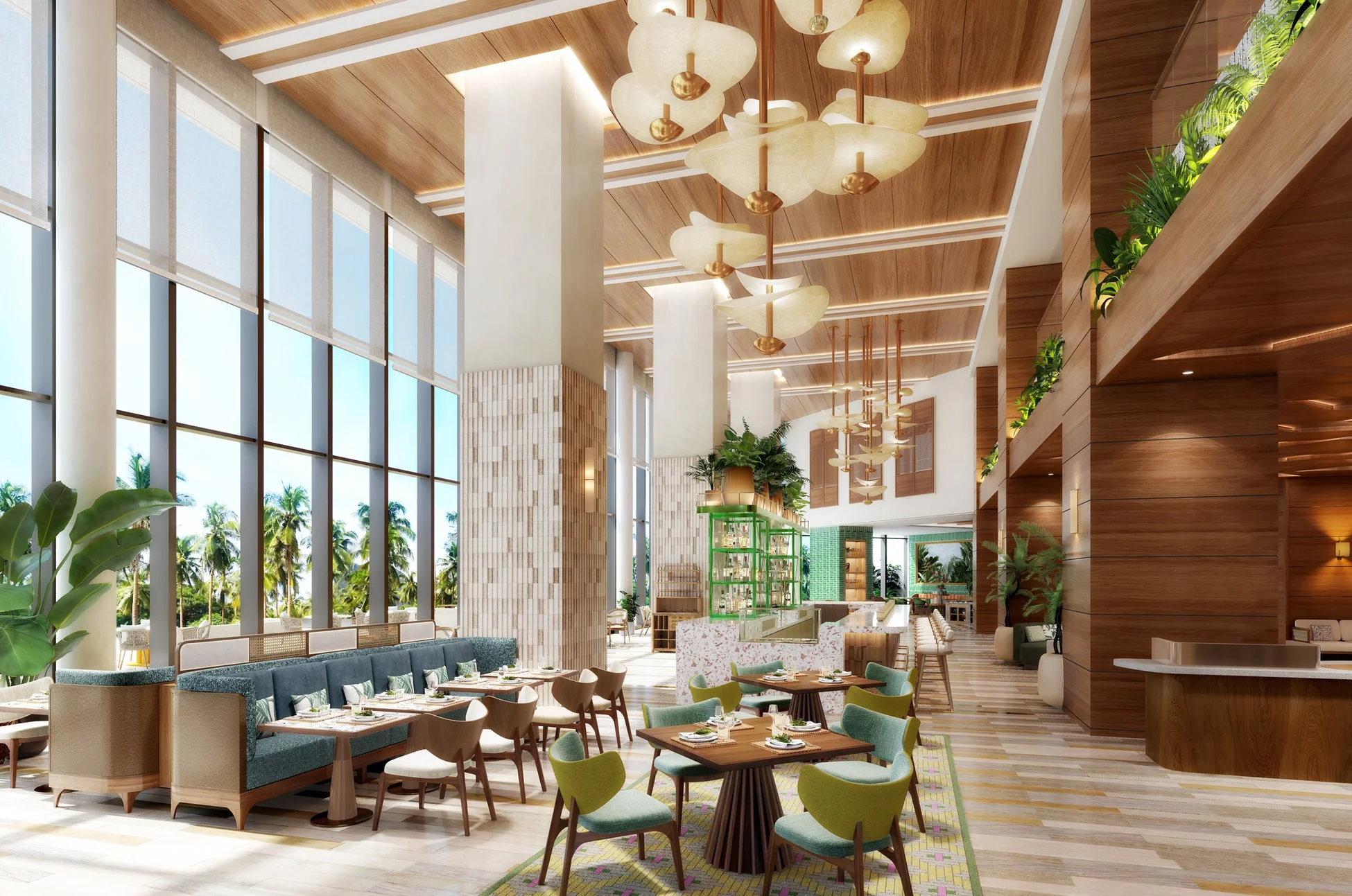 リゾートホテル内部の様子