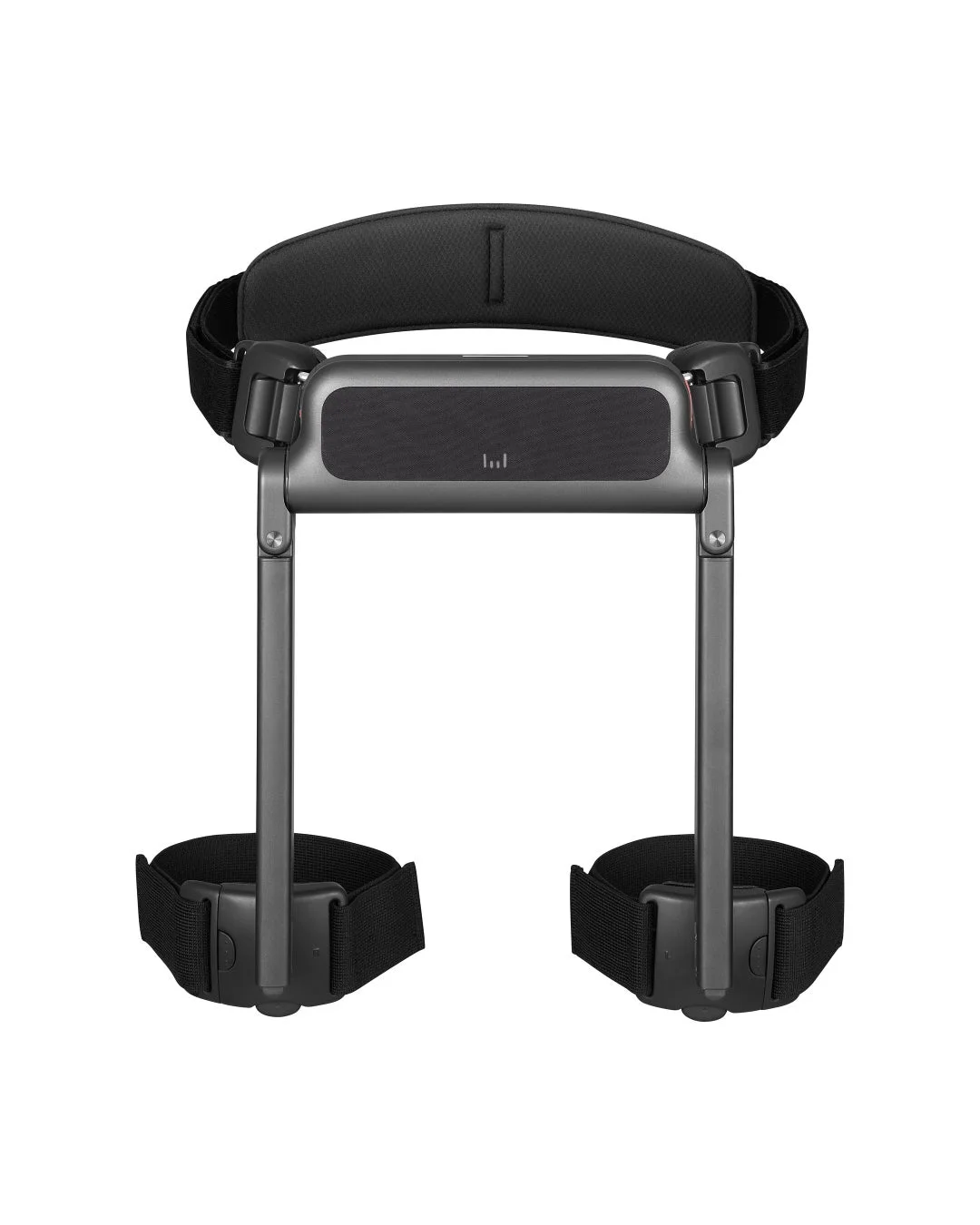 腰や太ももをサポートするような形状のウェアラブルデバイス