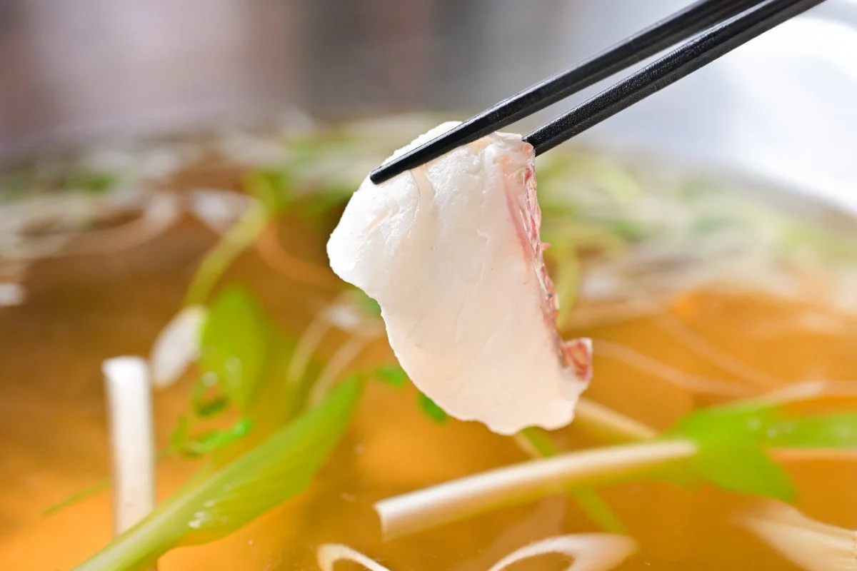瀬戸内産鯛のしゃぶしゃぶ