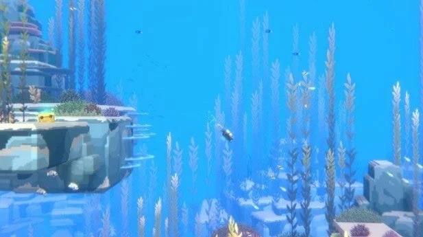 水中を探索するデイヴ