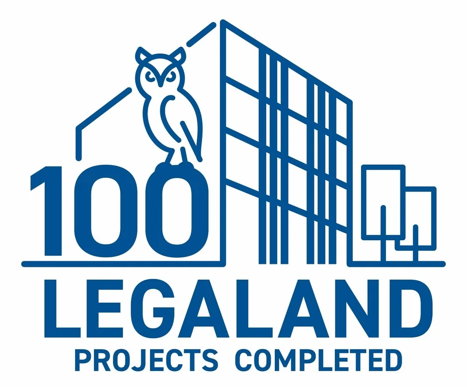 LEGALAND 100プロジェクト達成ロゴ