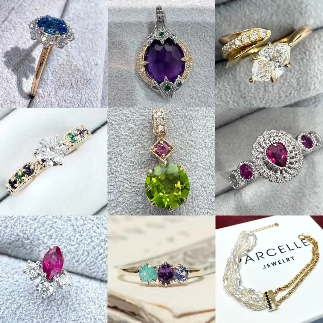 カラーストーンジュエリーのコレクション