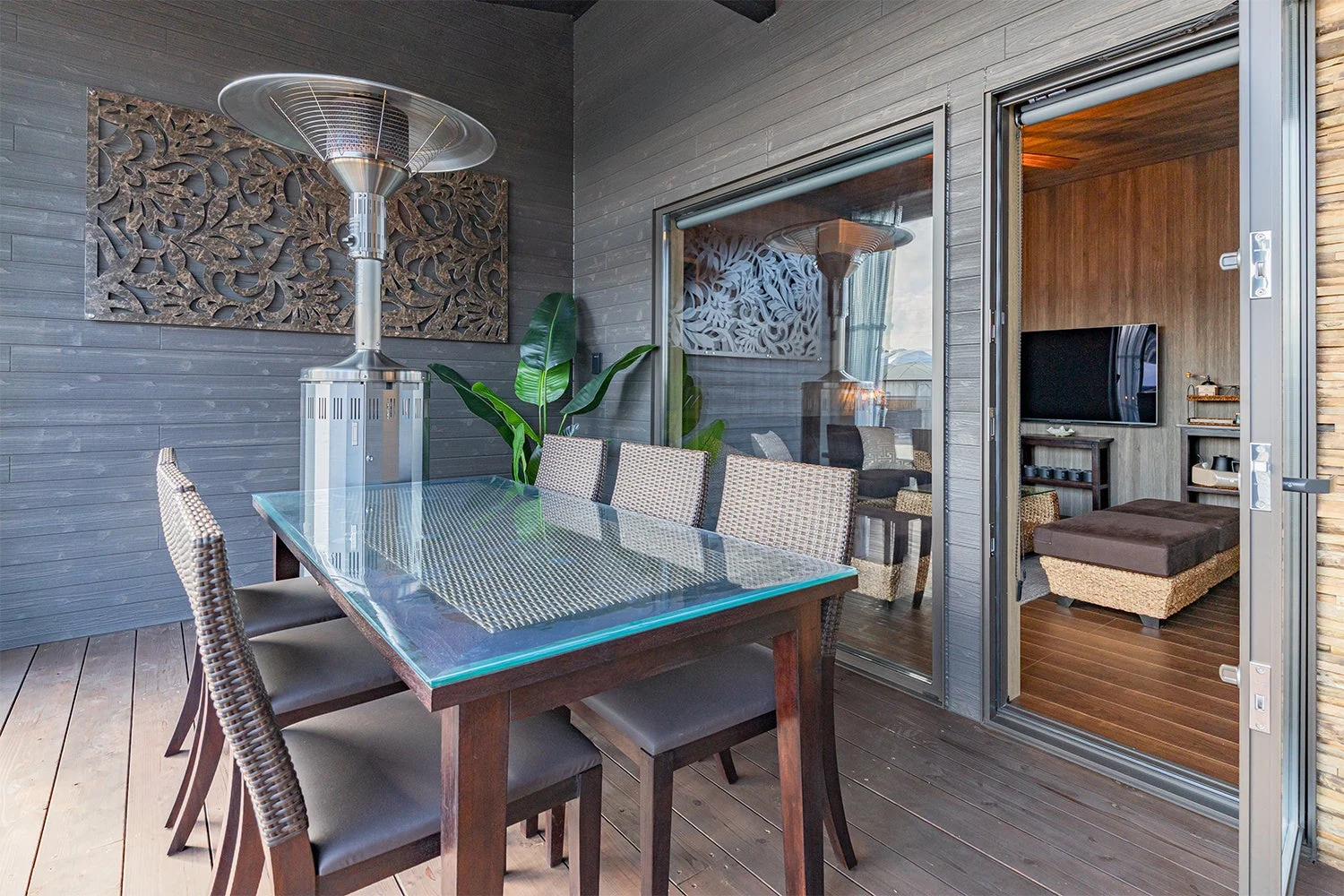 スイートヴィラのテラス