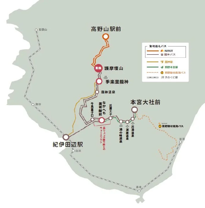 聖地巡礼バス路線図