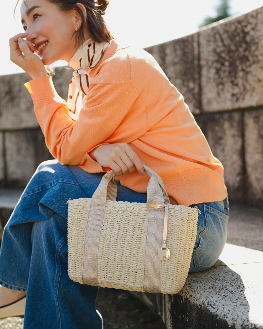 襟付きカーディガン