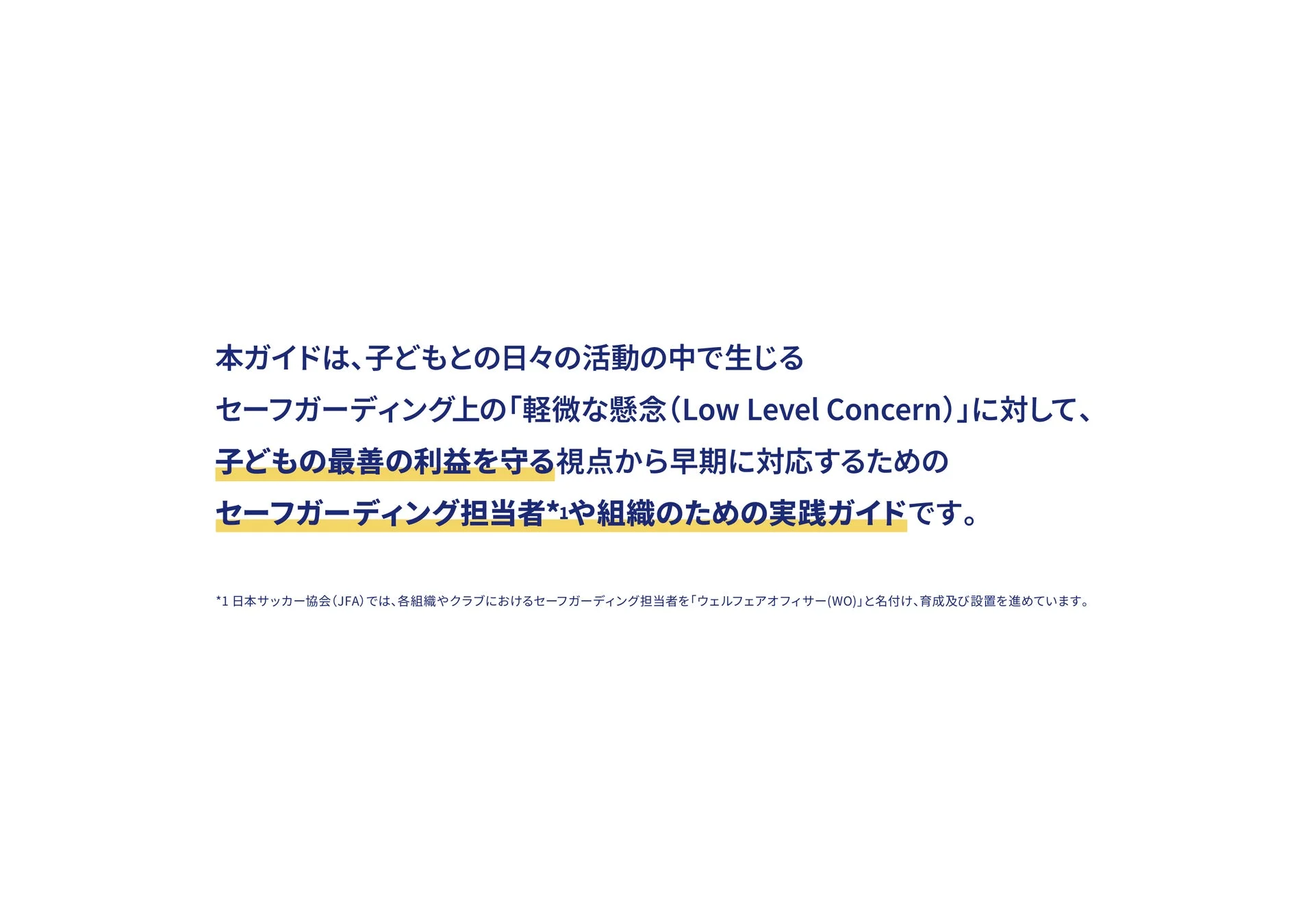 軽微な懸念の対応ガイドの内容
