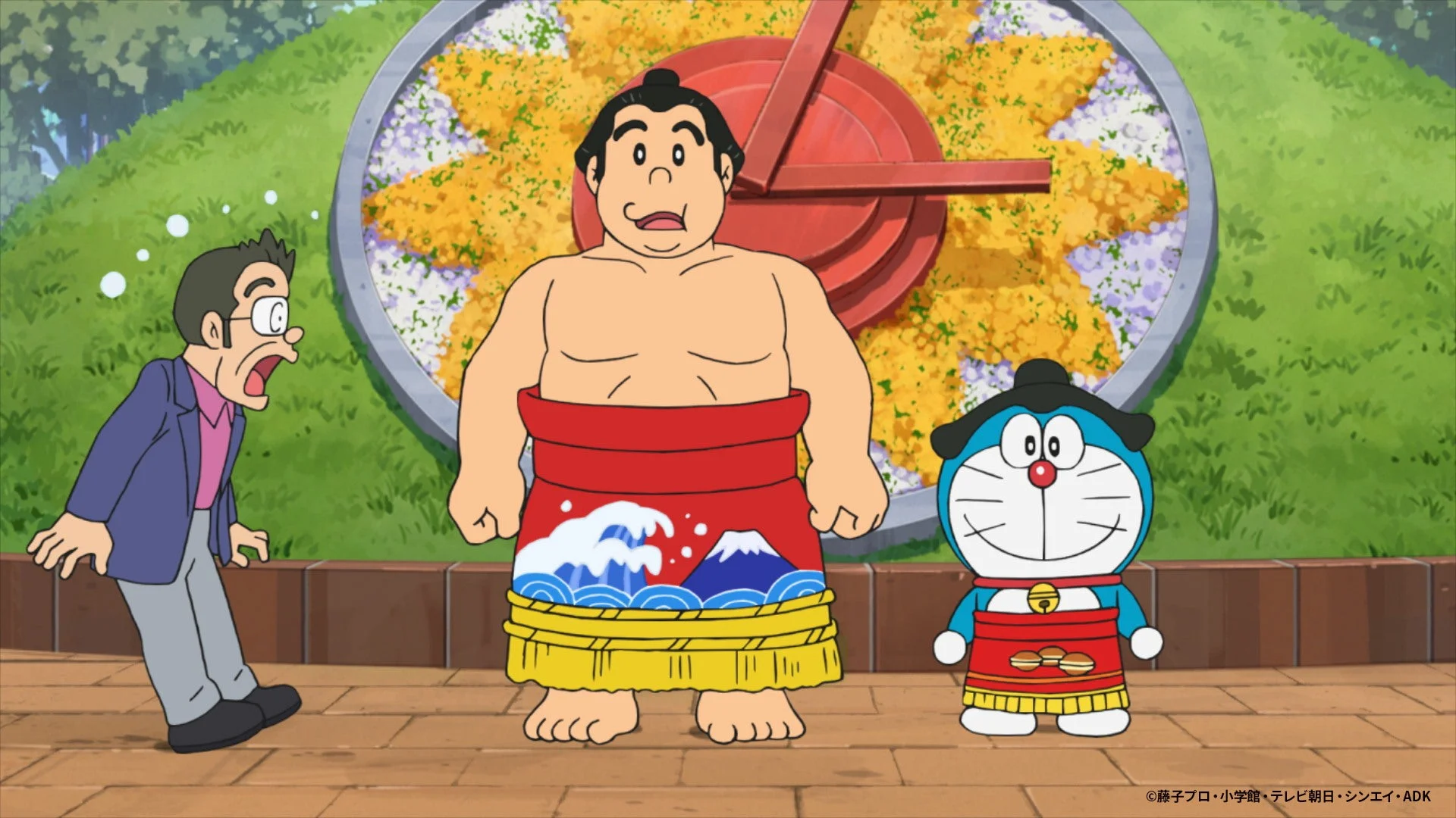 アニメ場面写真 おすもうドラえもん