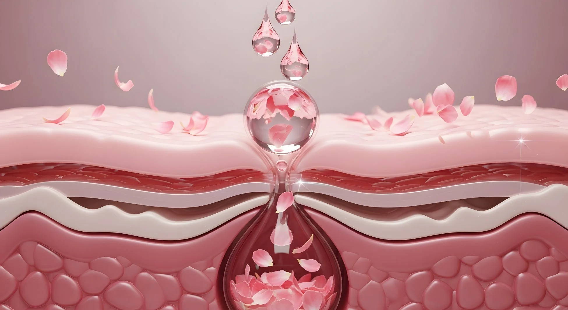 ツヤとハリを演出する、ローズPDRN成分配合