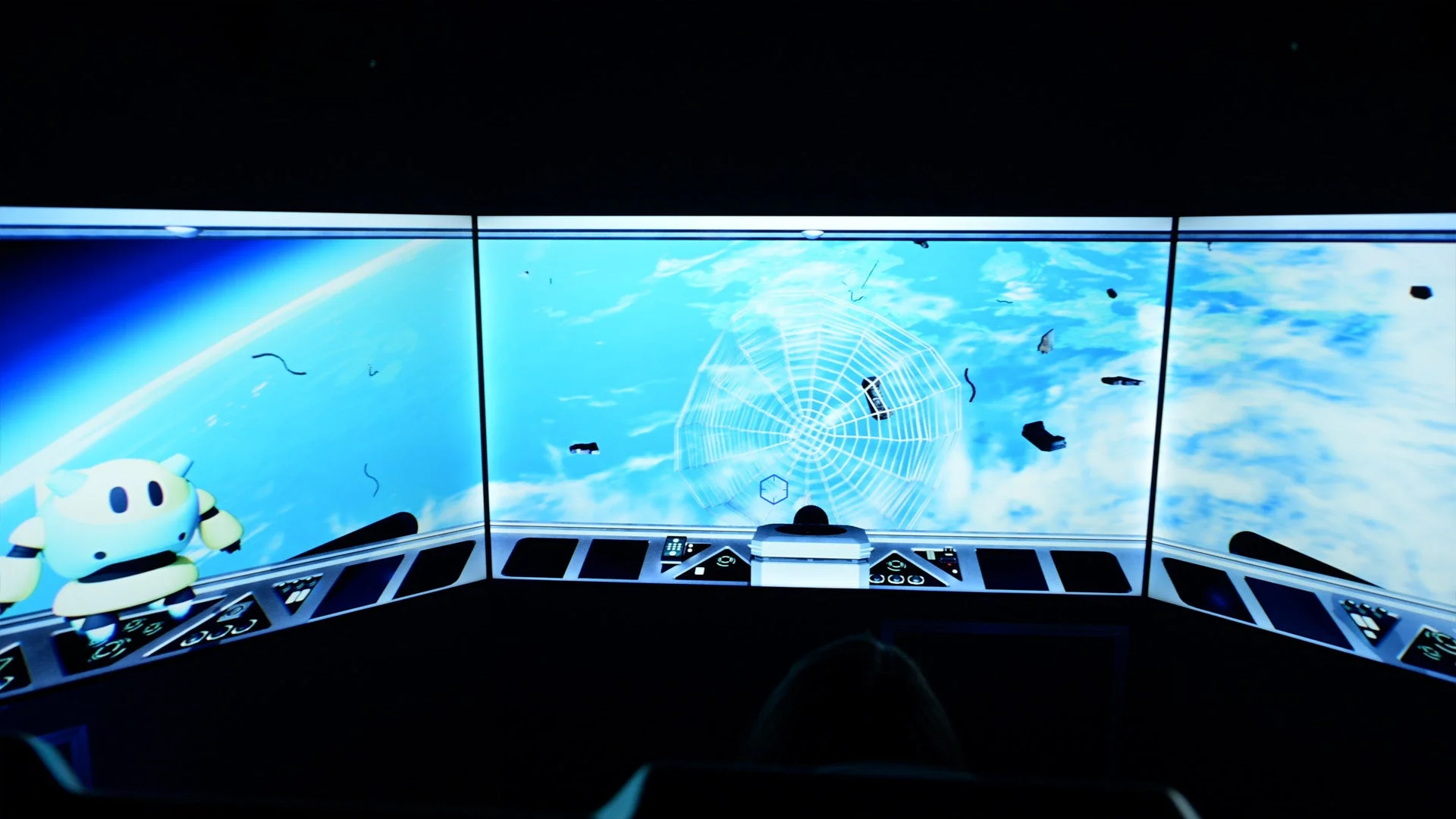 コックピットからの地球