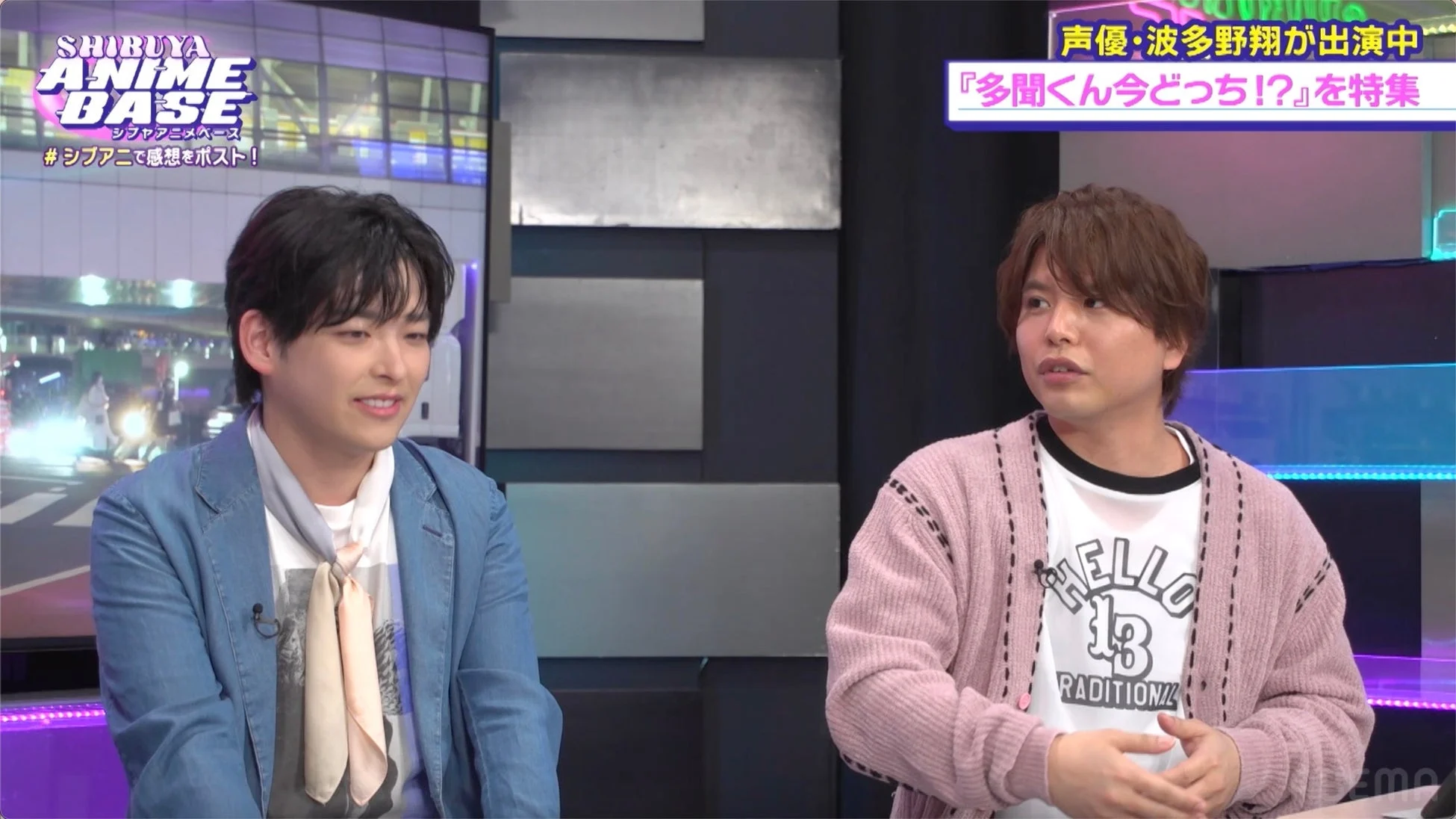 波多野翔とMCがトーク