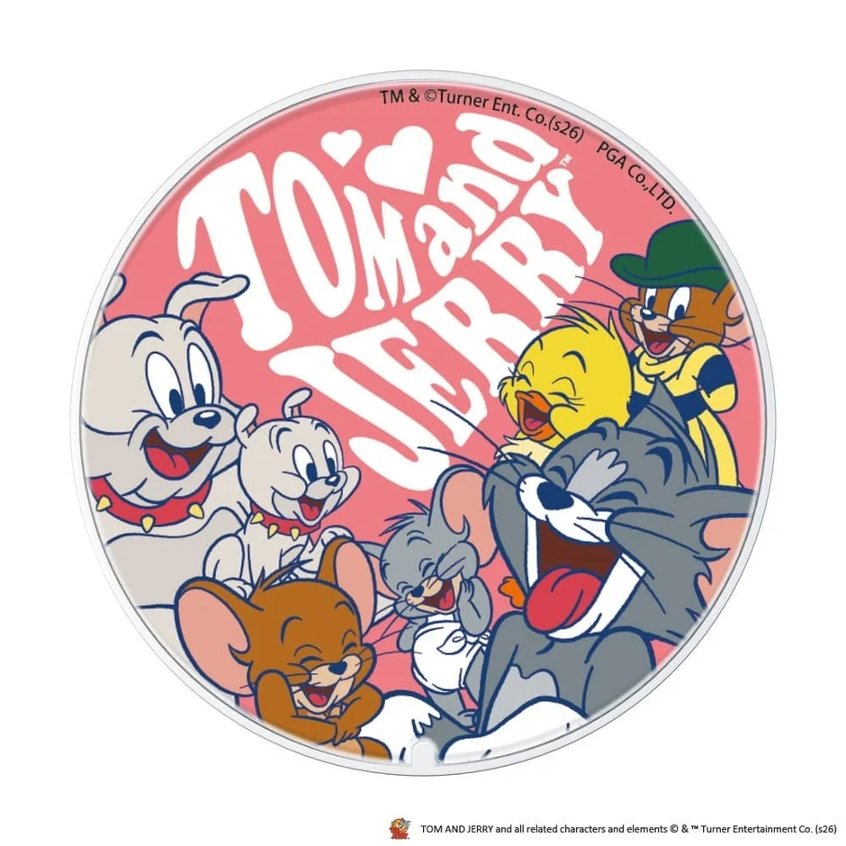 トムとジェリーのキャラクターがデザインされたワイヤレス充電器