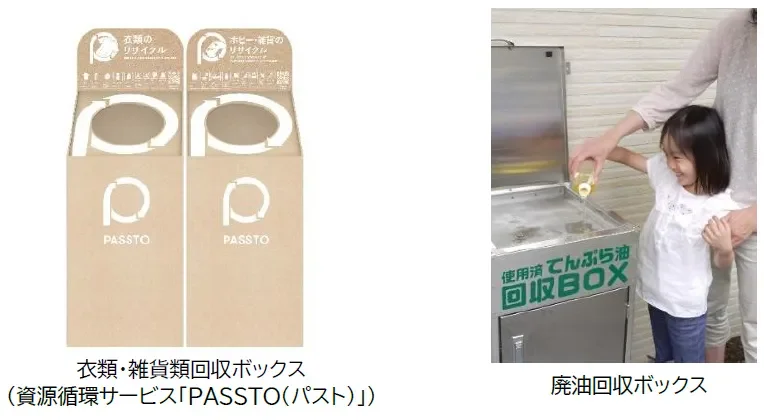 みらいのたねステーションの回収ボックス