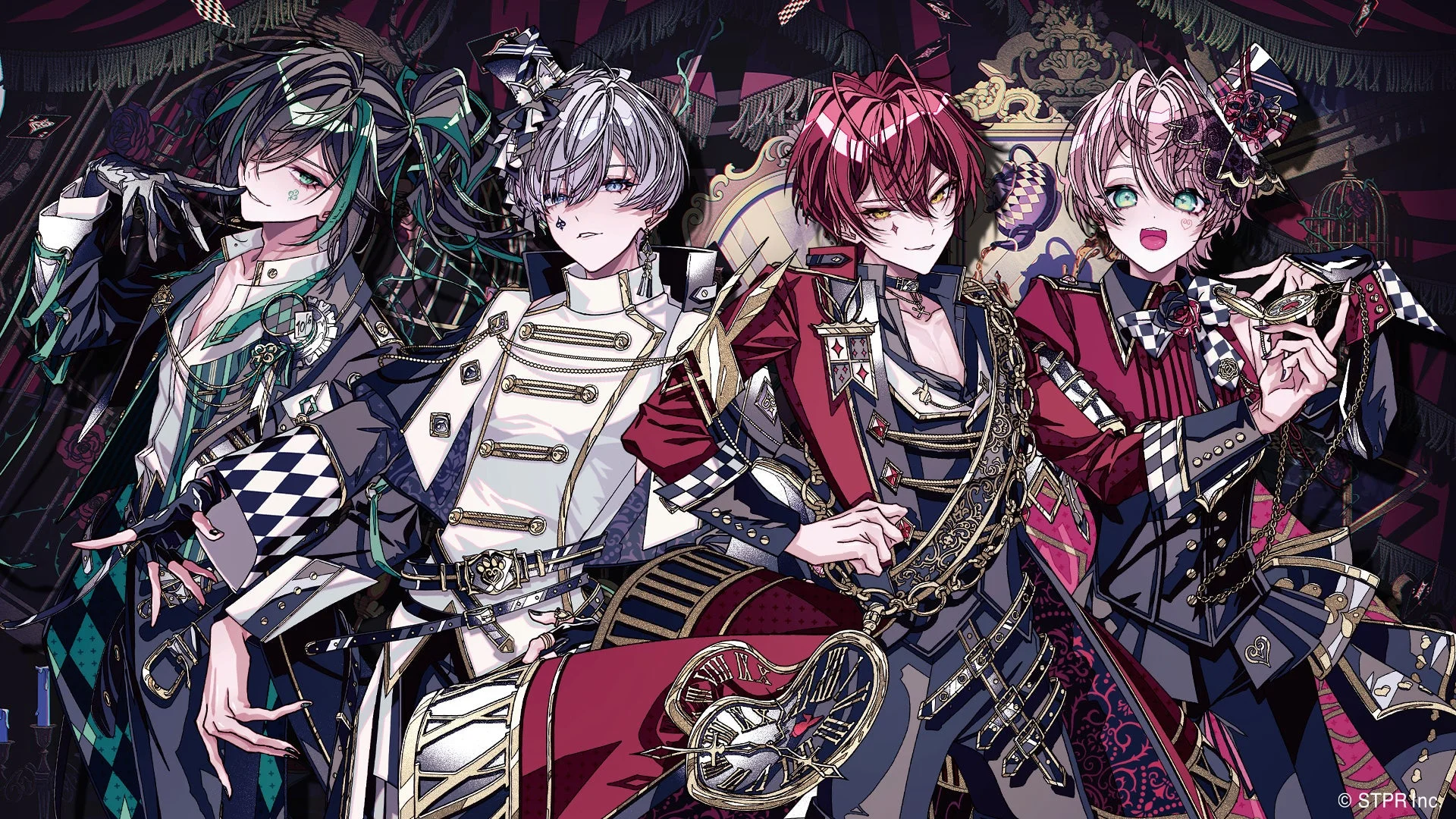 豪華でダークファンタジーな世界観のイラスト