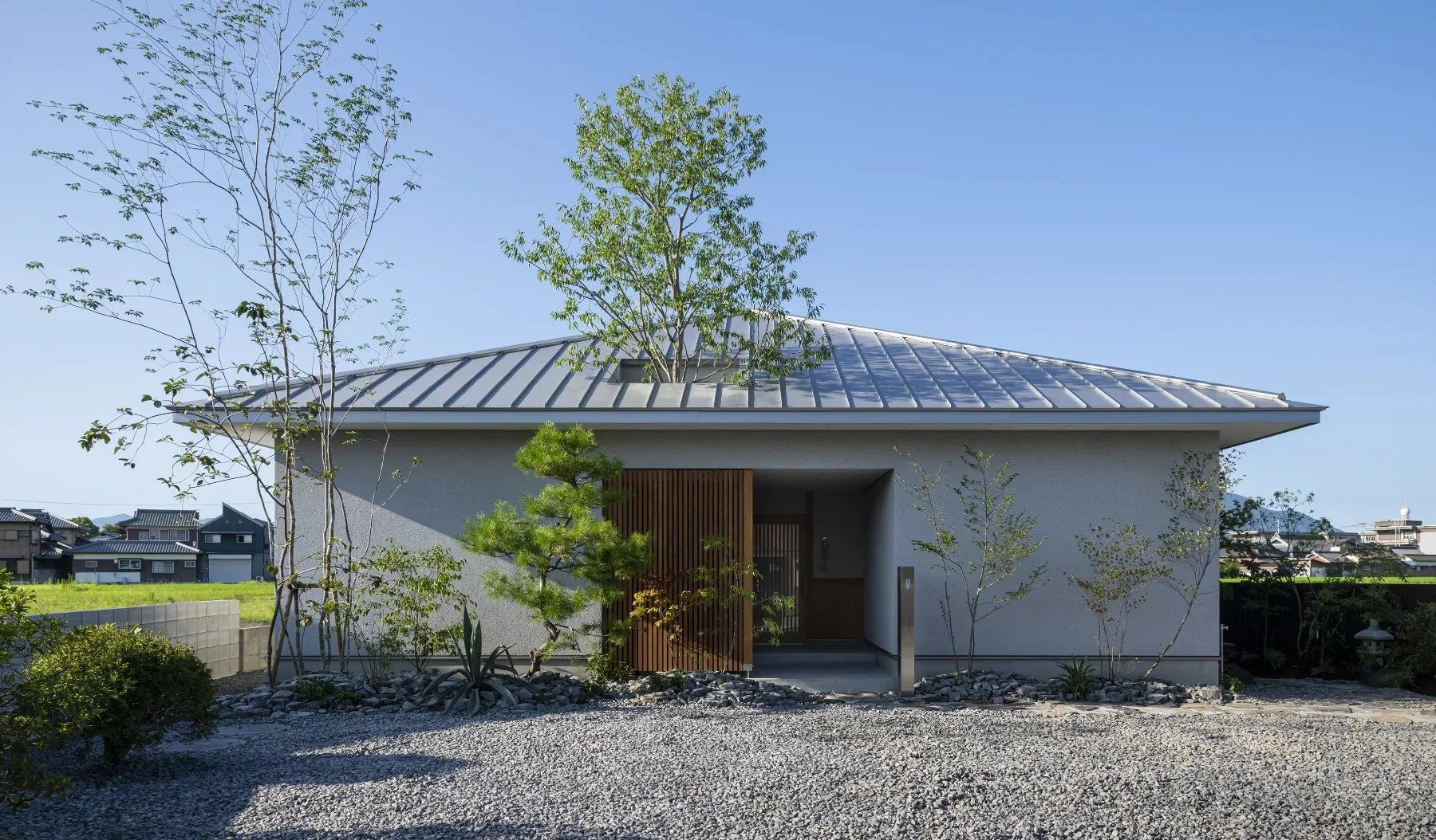 現代的な平屋の住宅