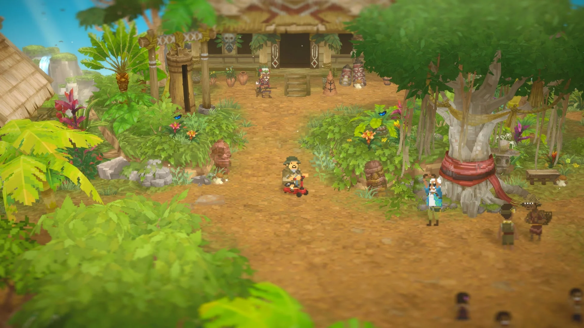 ジャングルの村の風景