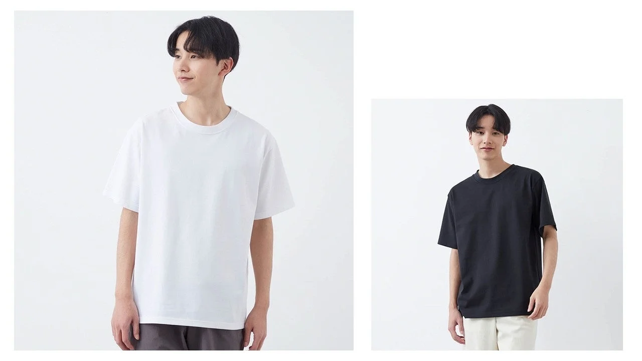 汗シミーヌ・クルーネックTシャツメンズ