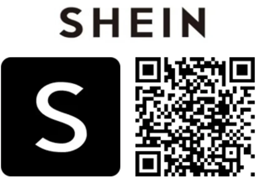 SHEINロゴおよびQRコード