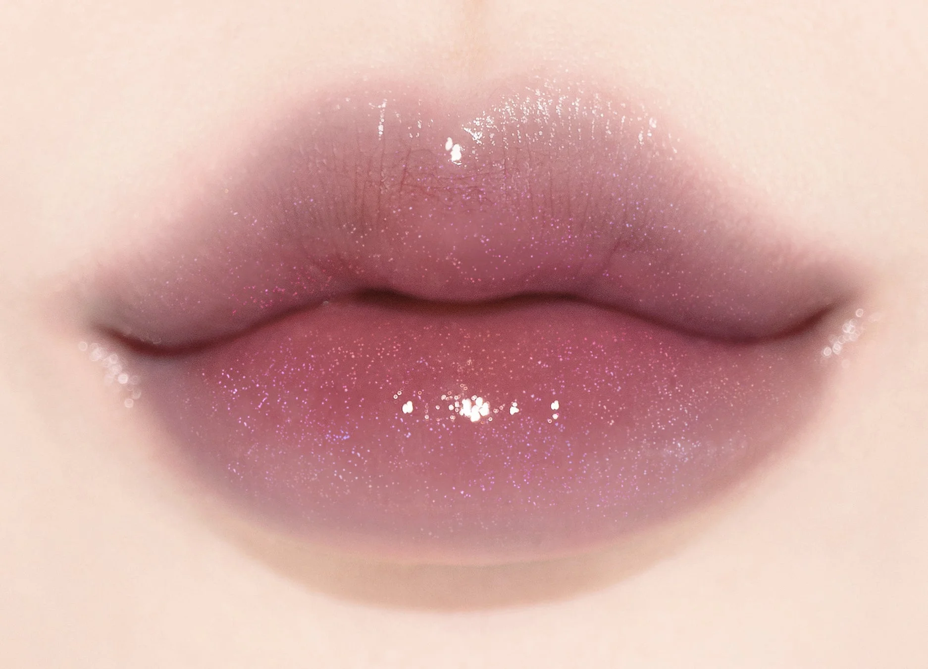 唇のクローズアップ