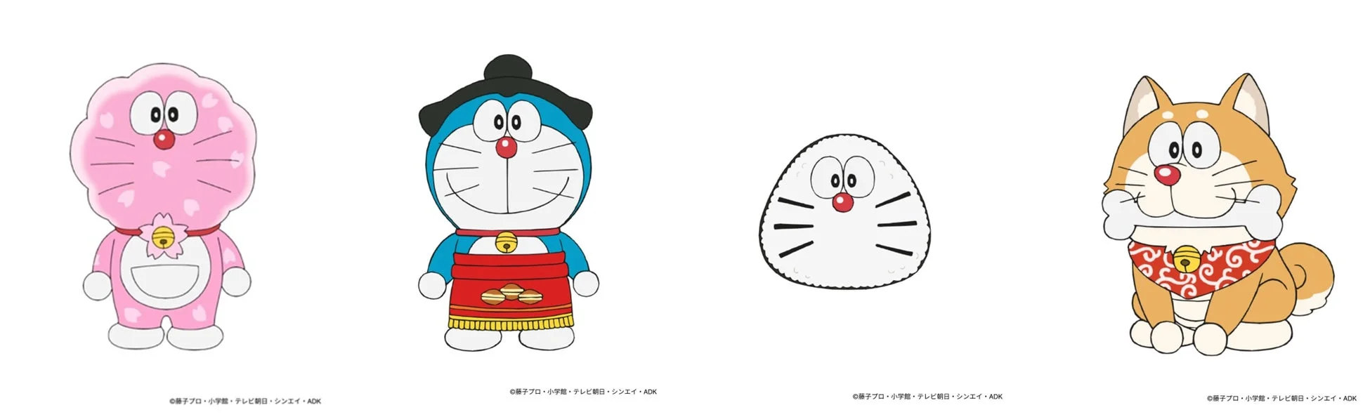 日本会場オリジナルドラえもん4種類