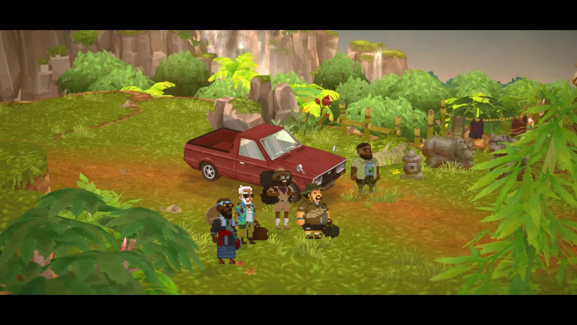 ジャングルでのデイヴ