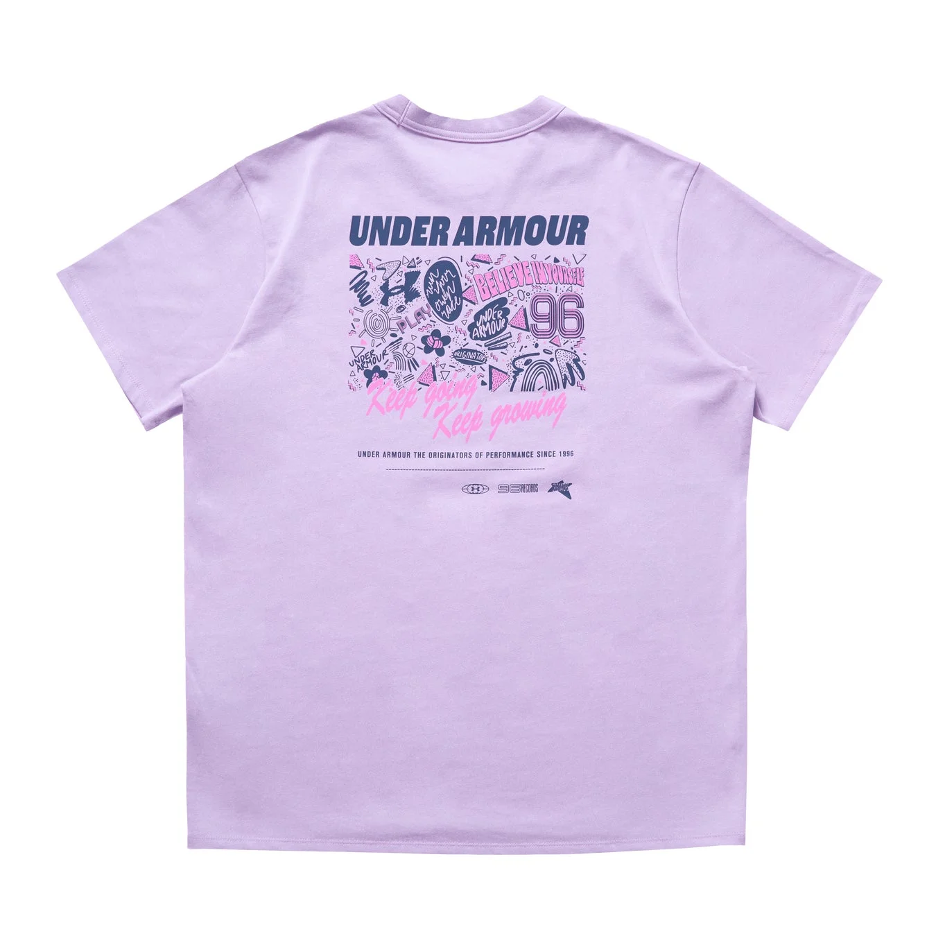 アンダーアーマーのレトロポップデザインTシャツ背面