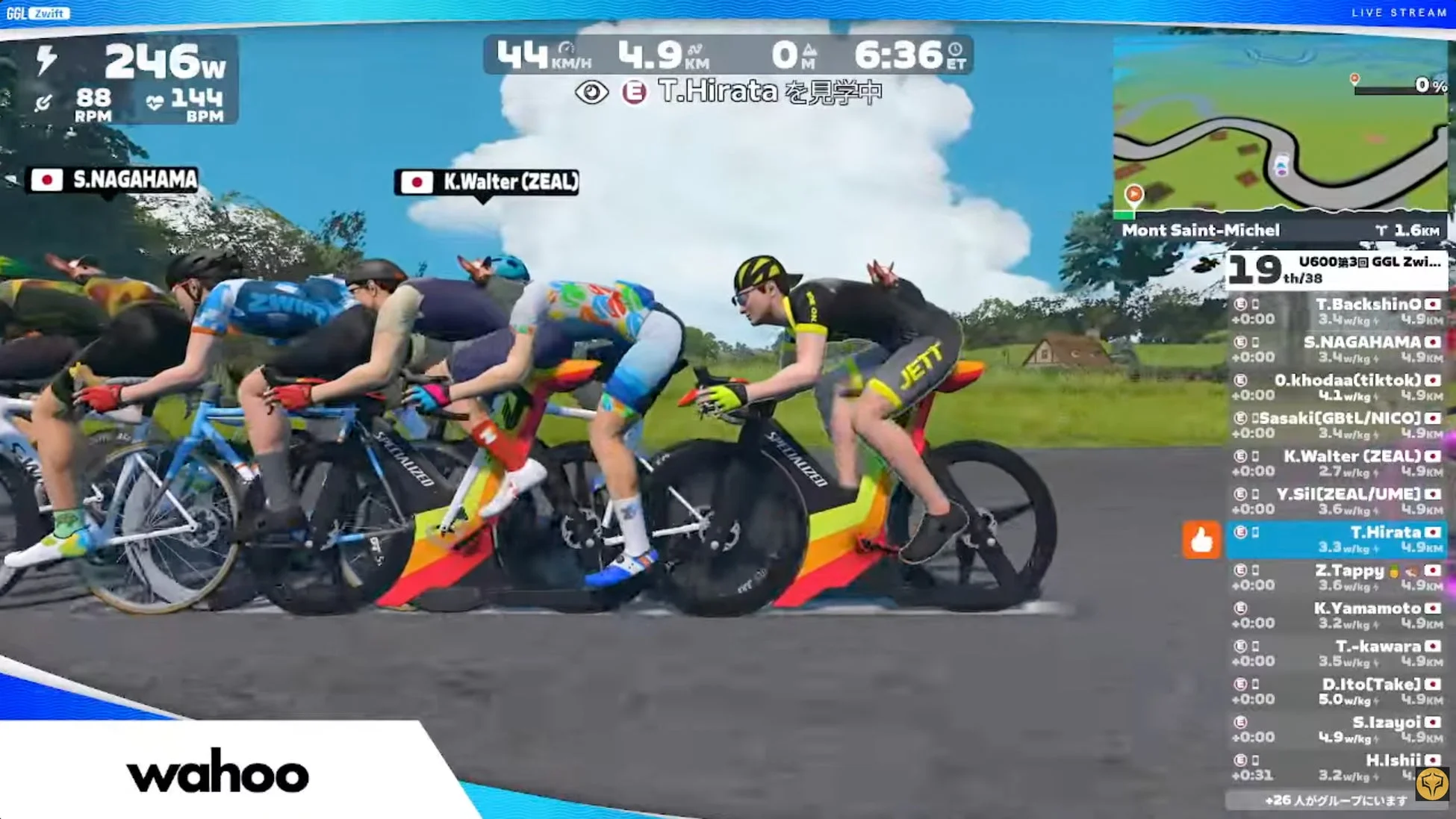 U600の部レース中盤