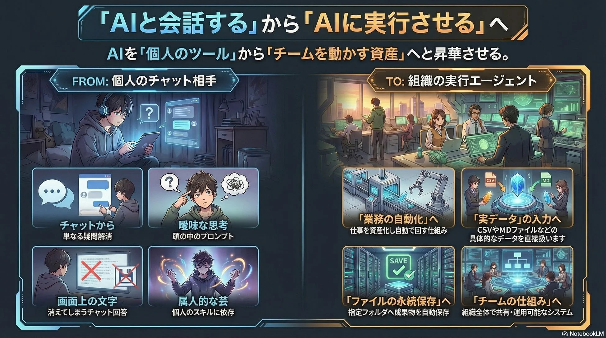 AIと会話するからAIに実行させるへ