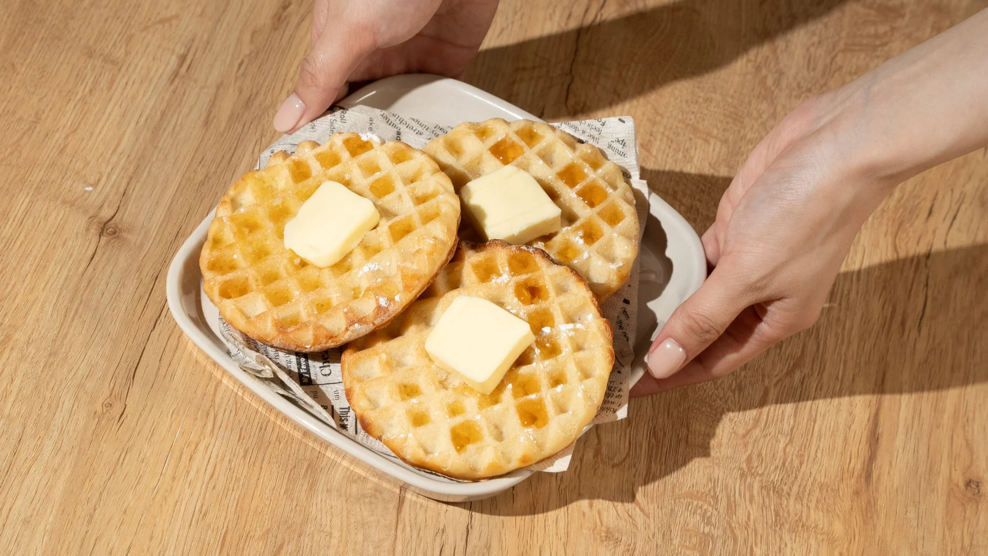 ワッフルとバターとシロップ