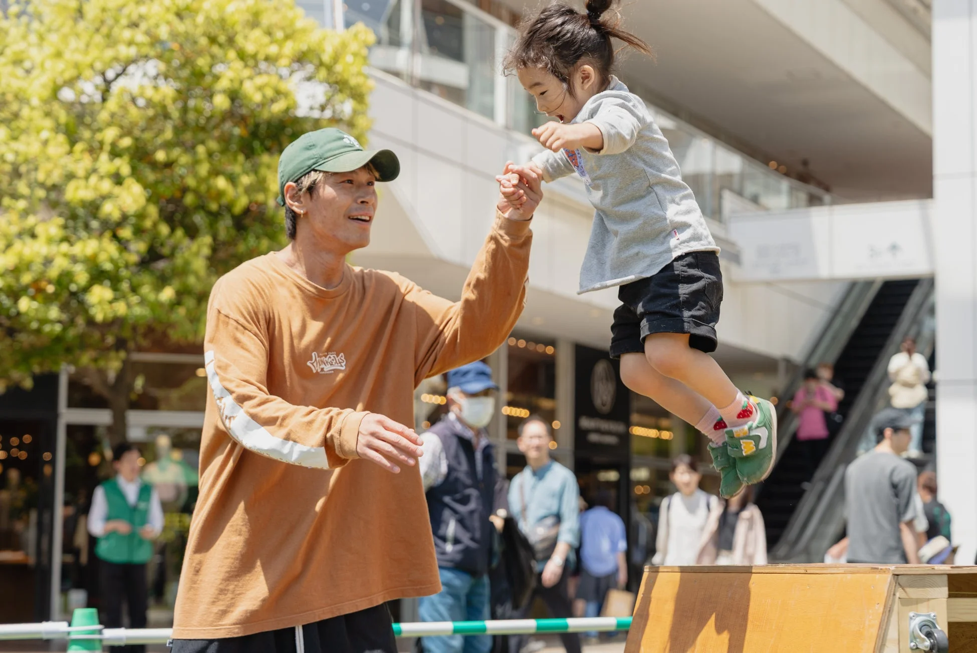 親子でジャンプ