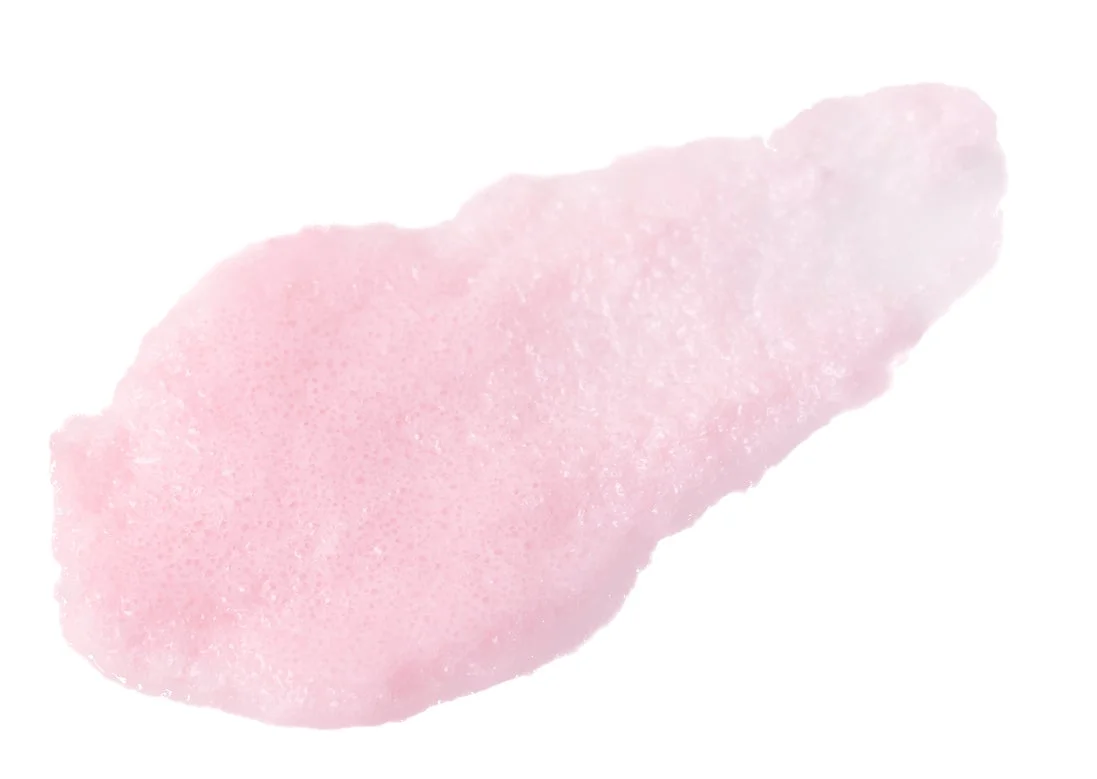 ピンク色の泡状テクスチャー