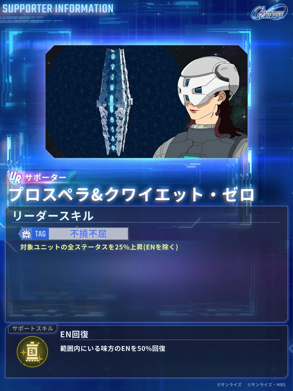 UR サポーター プロスペラ&クワイエット・ゼロの情報