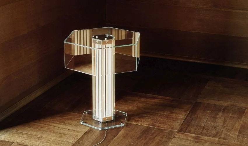 モダンな六角形ランプ