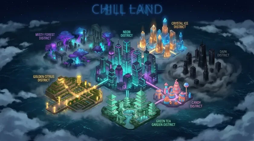 CHILL LANDの俯瞰図