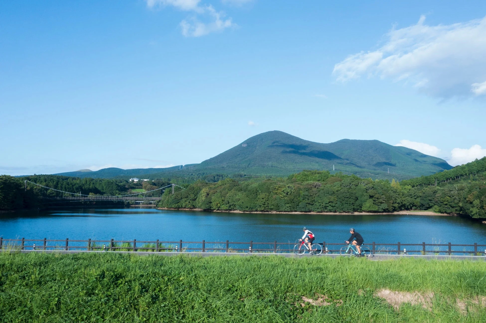 野岳湖公園のサイクリング