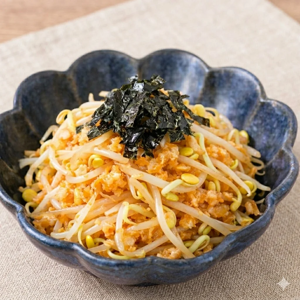 もやしと卵を炒めた料理