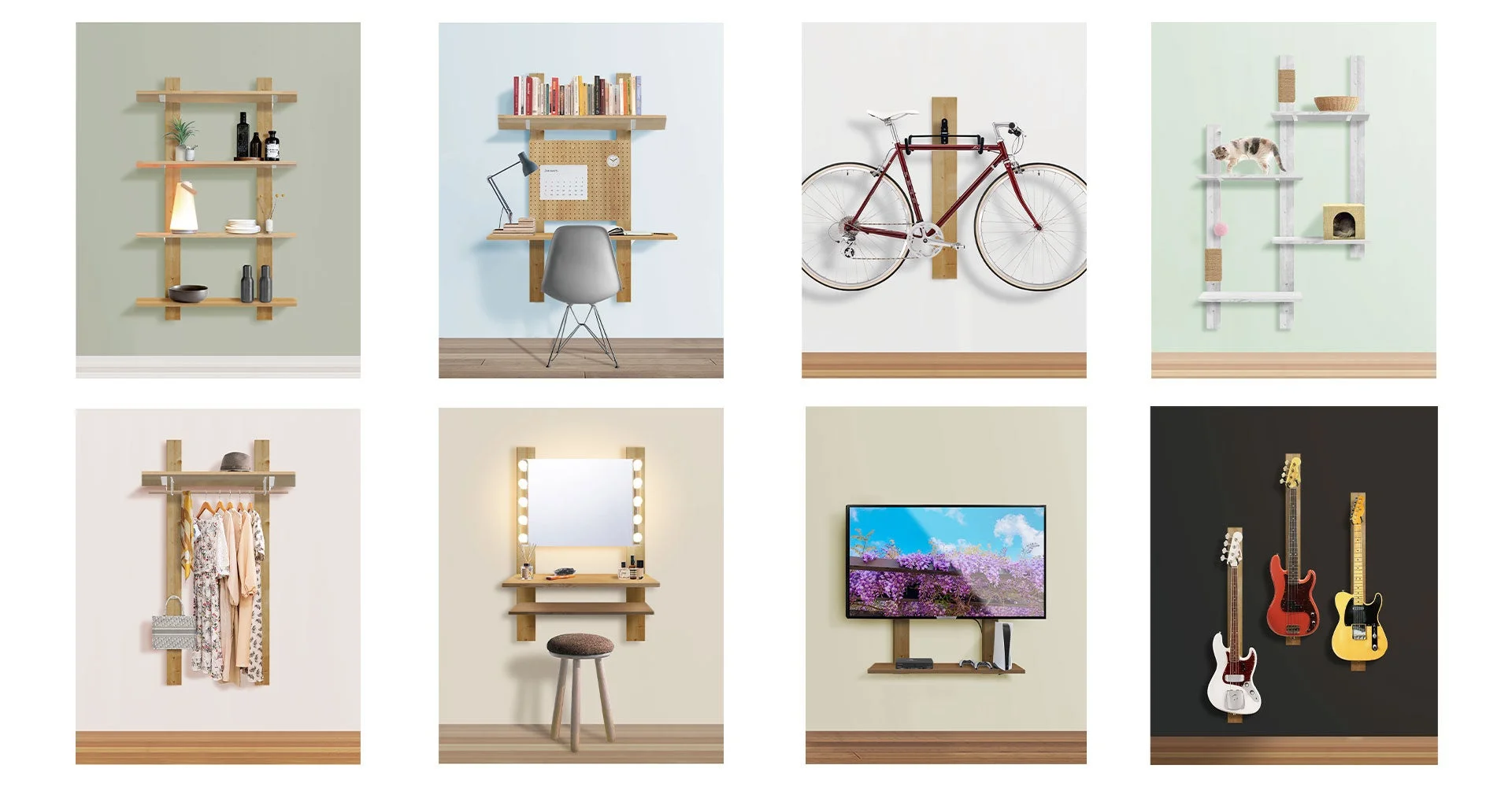 壁掛け家具の活用事例