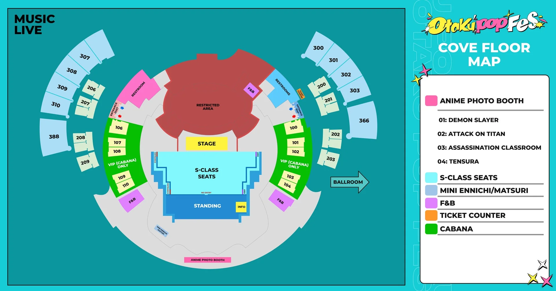 COVE Manila Music Liveマップ