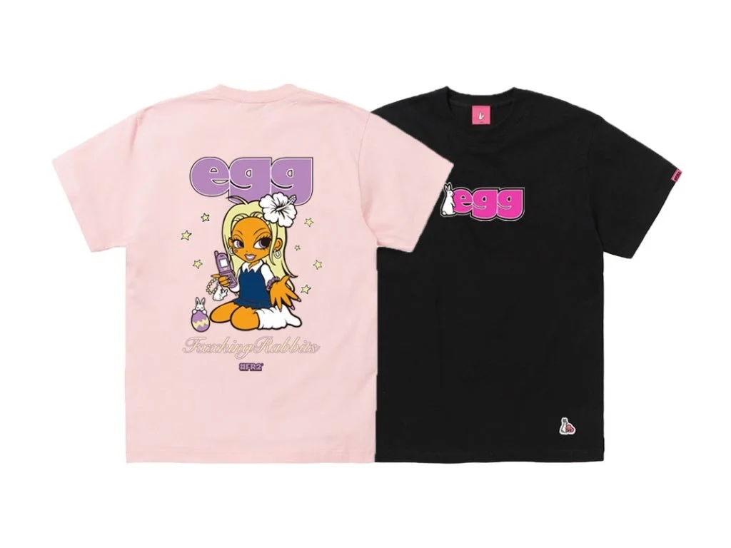egg × #FR2 Gal T-shirt (梅) ブラック
