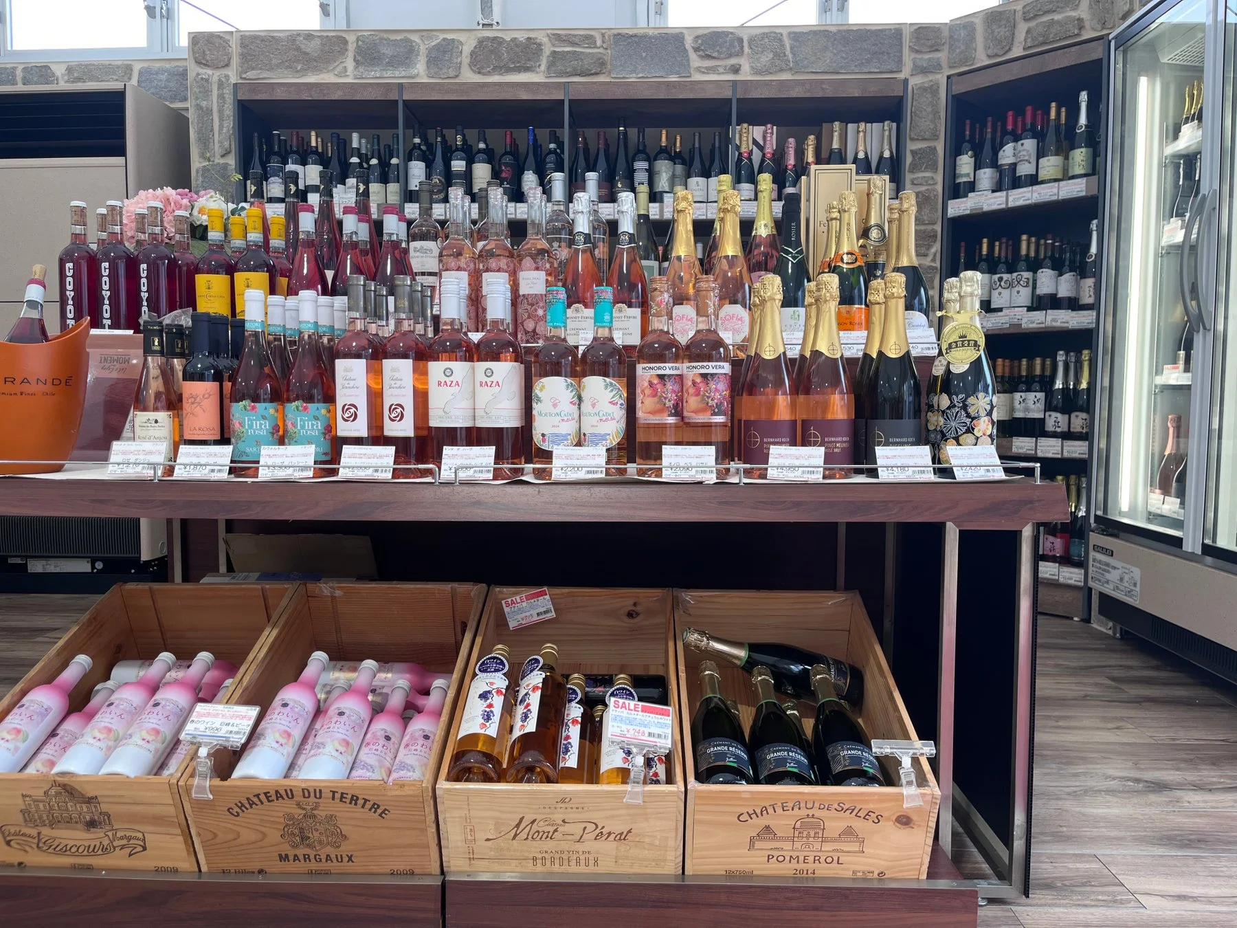 ワインの品揃え