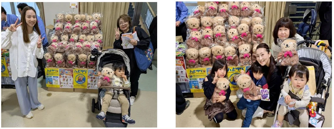 ハピタベ関連の展示と来場者