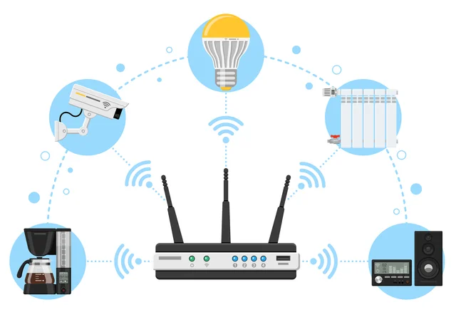 IoTとホームネットワークの概念図