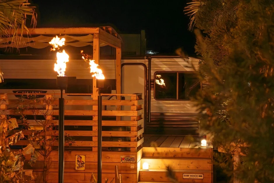 グランピングトレーラー Lanikaiの夜景