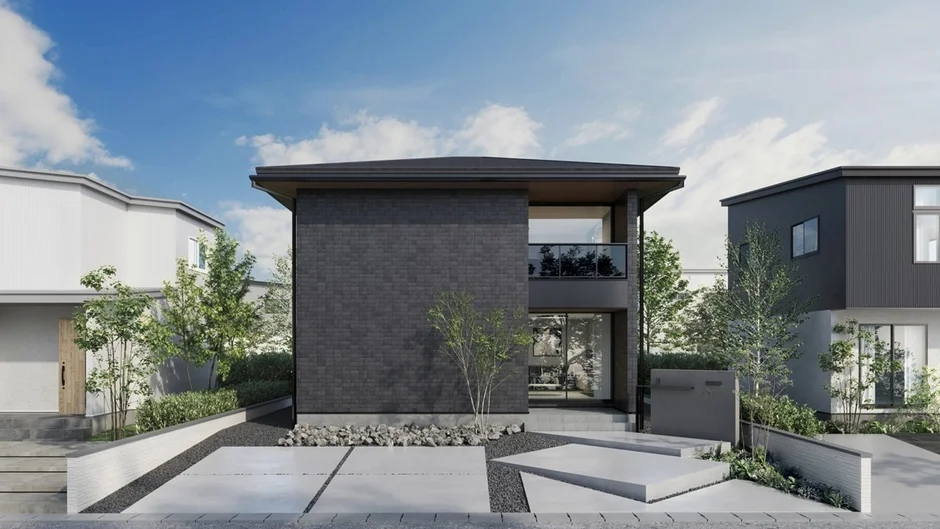 モダンな住宅の外観