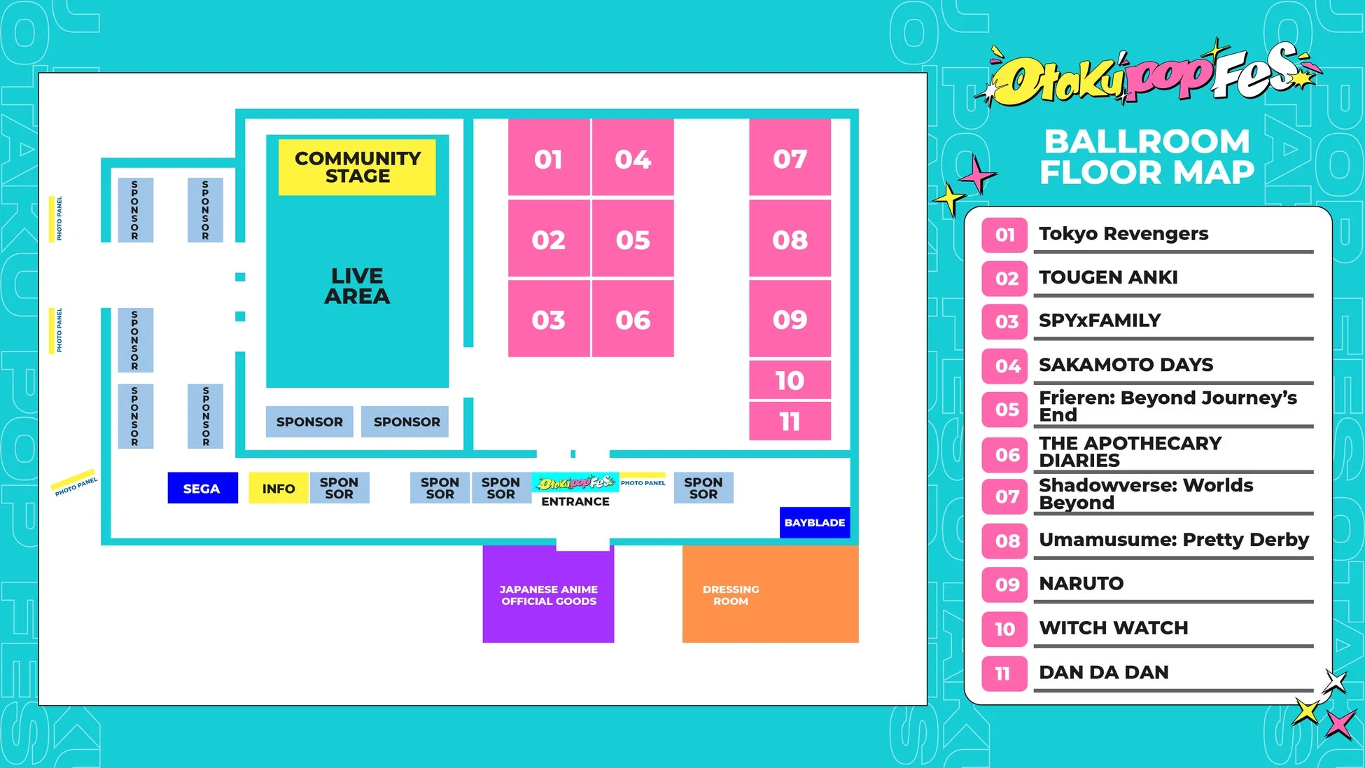 IP展示ブースフロアマップ