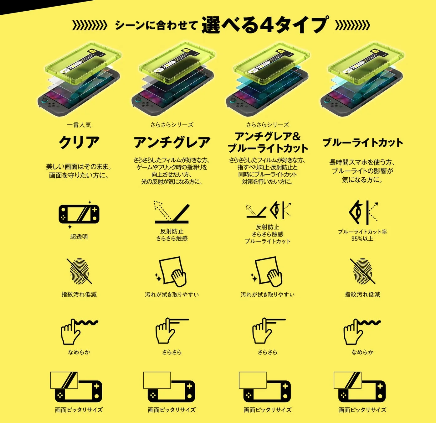 4タイプの比較表