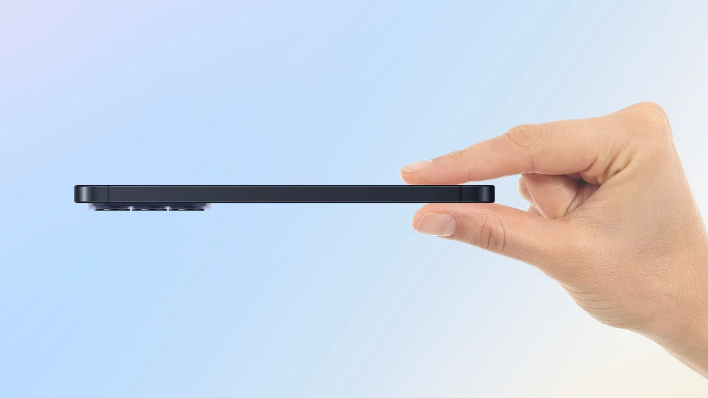 薄型デザインのスマートフォン